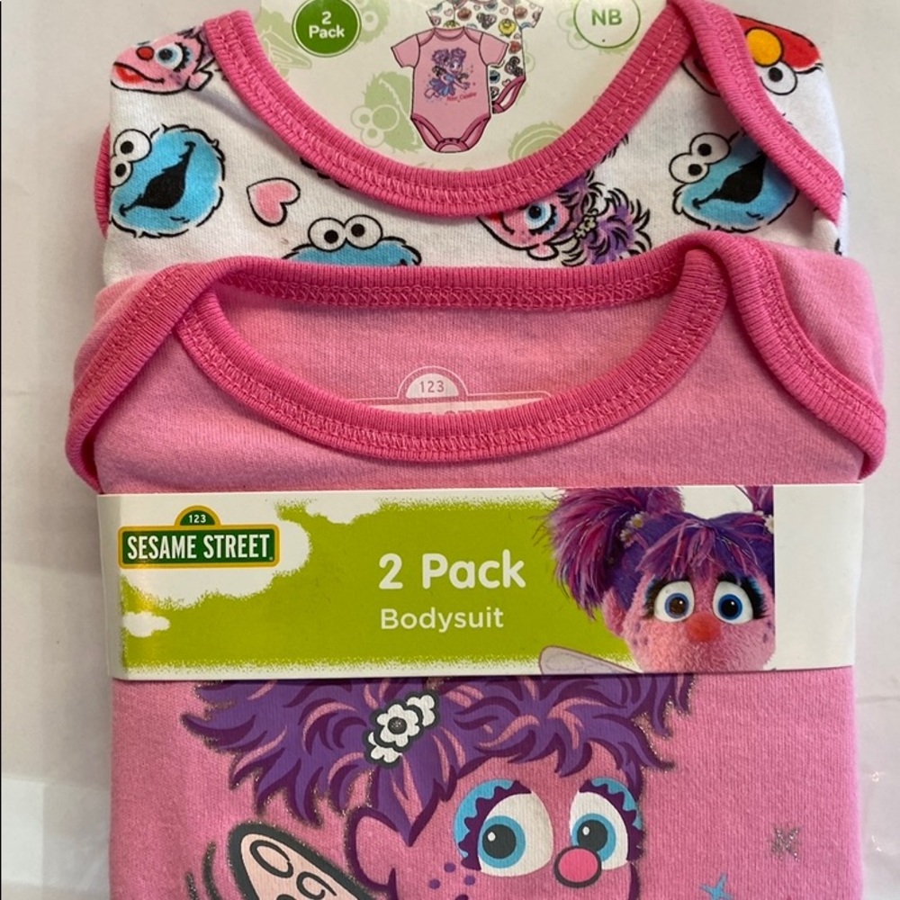 Sesame Street 2 pack bodysuit